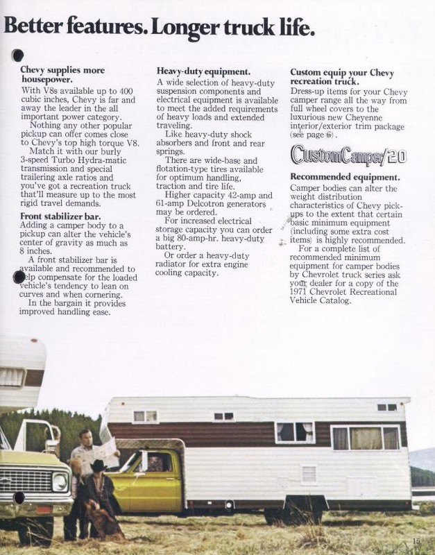 1971 Chevrolet Pickups Brochure Page 13